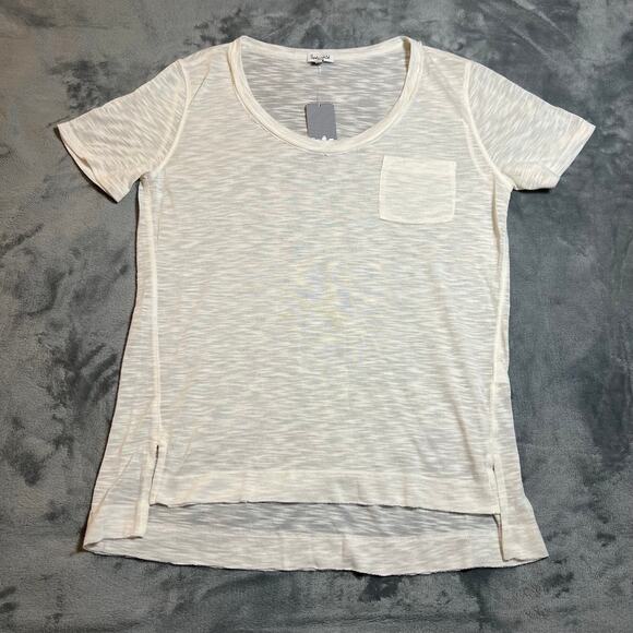 Splendid Tops - NEW Splendid Scoop Neck Slub Knit T-Shirt Size S Casual Lightweight Coastal